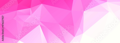 Modern pink polygon banner background