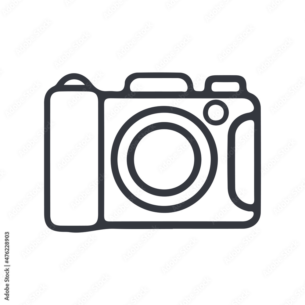 camera icon sign on white background camera icon sign on white background