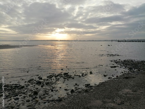 sunset on the beach