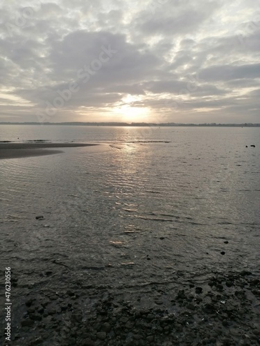 sunset on the sea