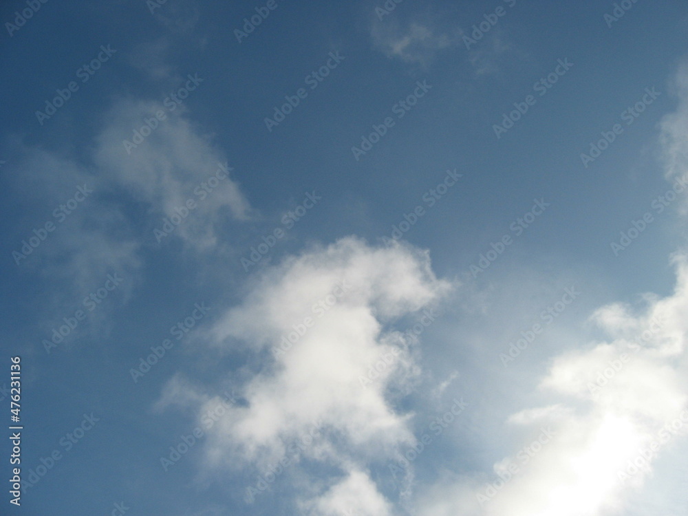 Photo of a cloudy and blue sky landscape looks great wondeful beautiful nice cool in the daytime