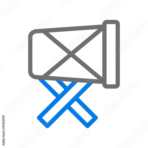 Bedug Line Blue Vector Icon Design