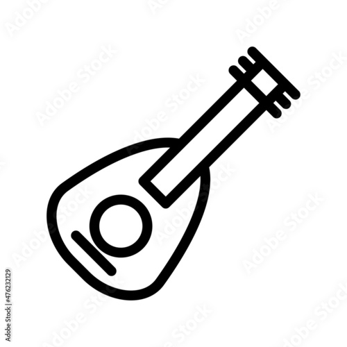 Oud Line Vector Icon Design