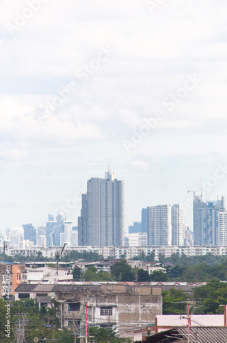High-rise buildings in Bangkok are a business with many residents.
