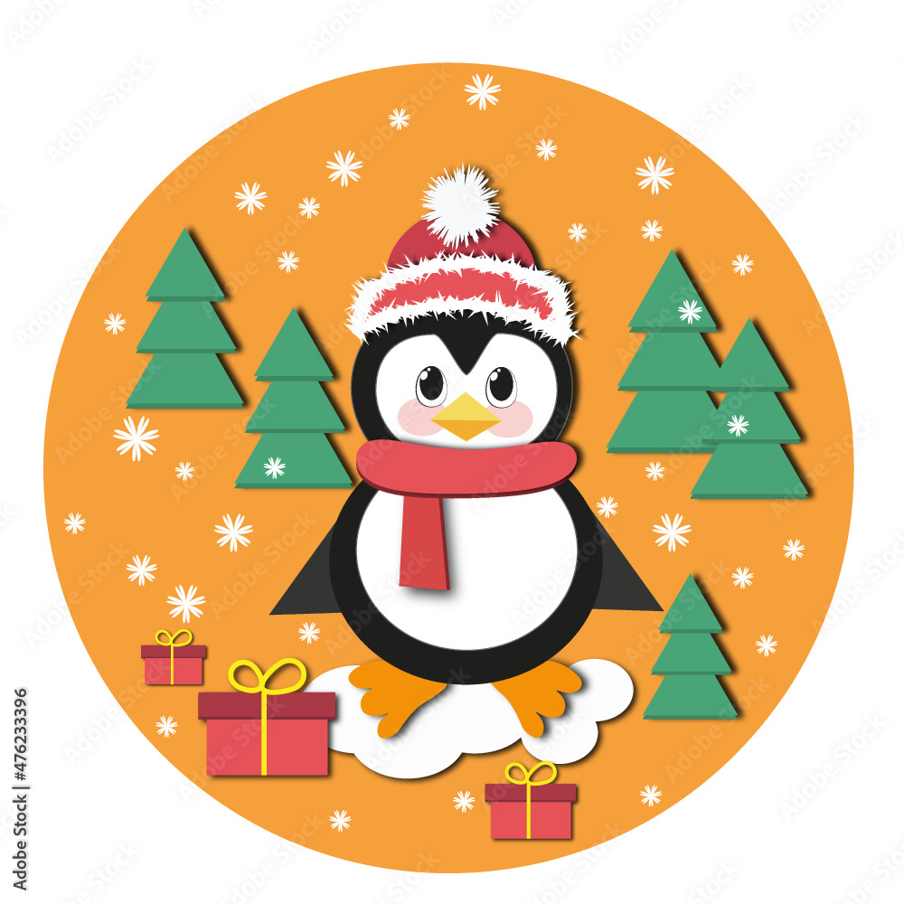 penguin new year penguin new year