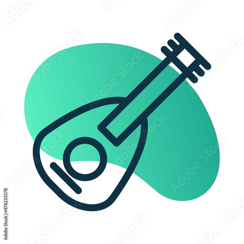 Oud Line Bubble Gradient Vector Icon Design
