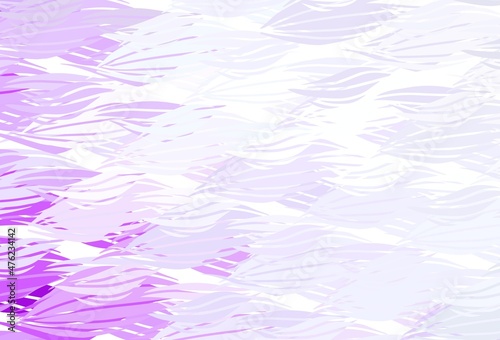 Light Pink vector template with bent lines.