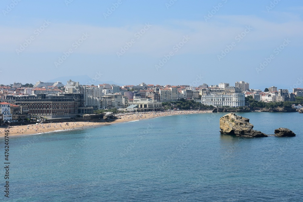 Vue de Biarritz, dans le pays basque