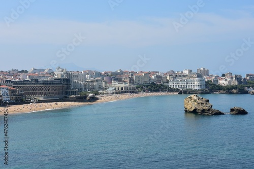 Vue de Biarritz, dans le pays basque