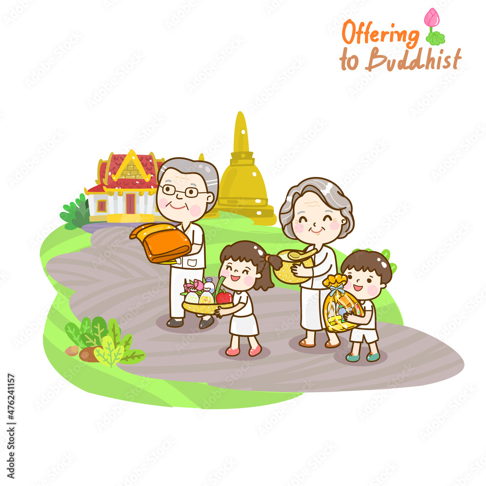 Obraz premium Offering Buddhist 