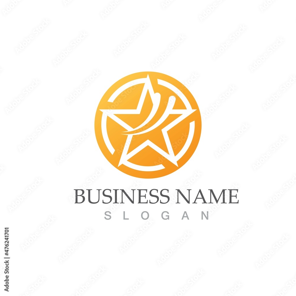Star icon Template vector illustration