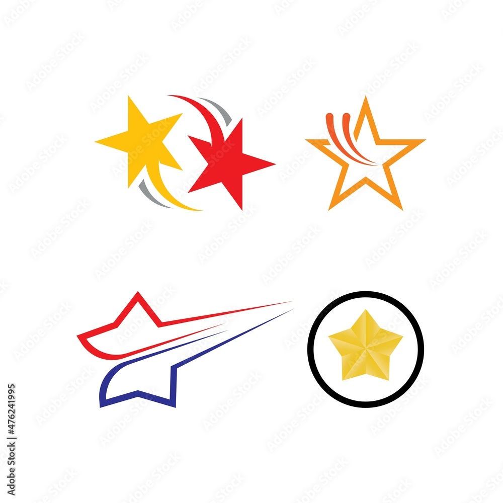 Star icon Template vector illustration