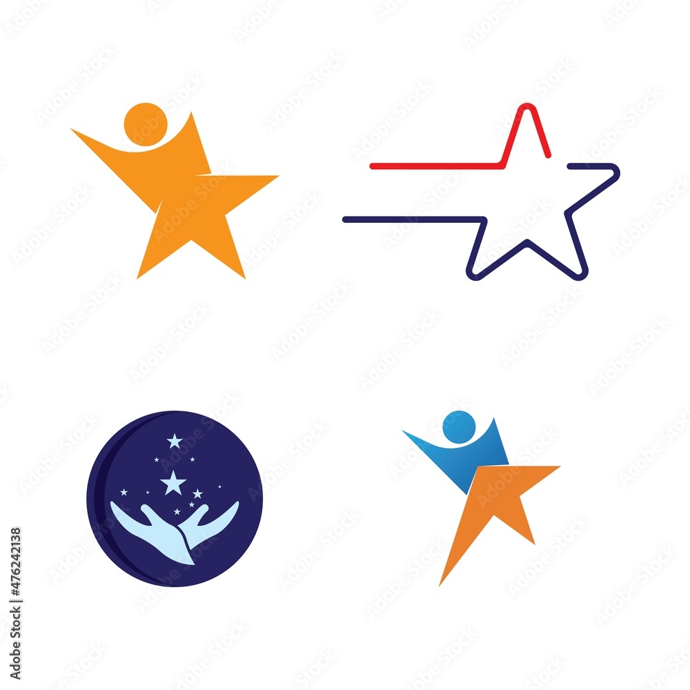 Star icon Template vector illustration