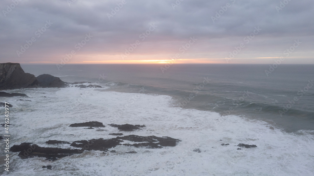 sunset on the beach