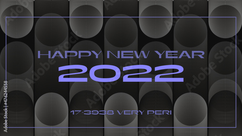 Vector background, circles, congratulations, new year. Vibrant background. Very Peri colour. 