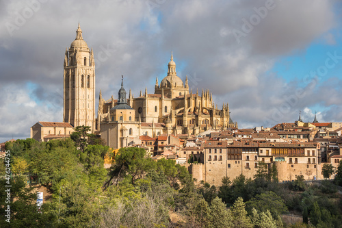Day view of the Cathedral of Segovia - Segovia, Spain