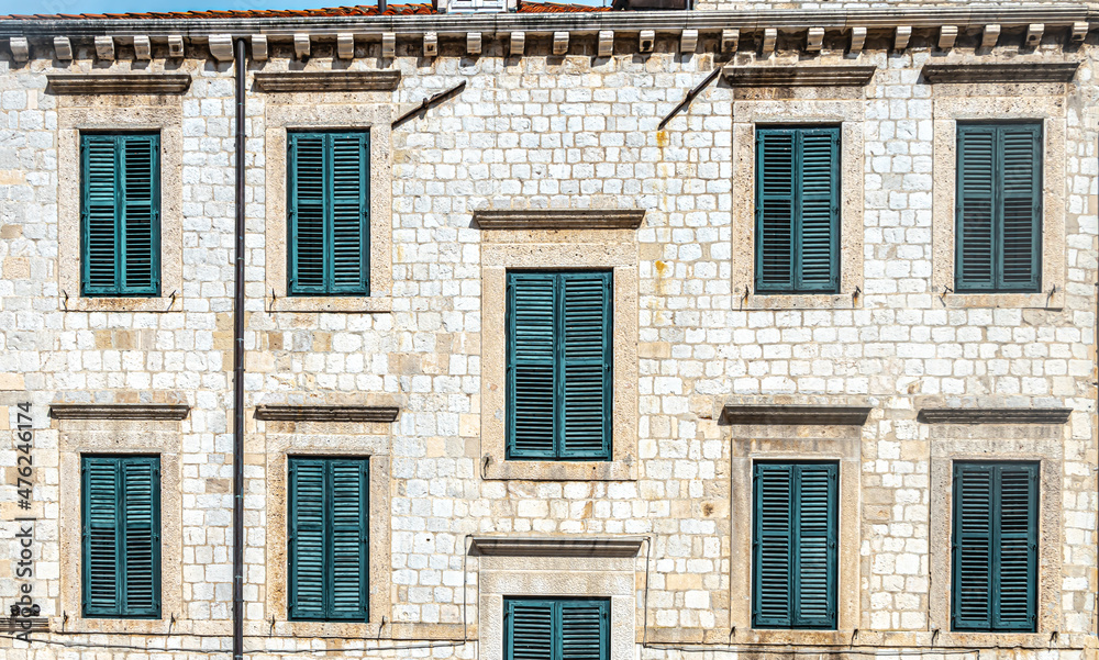 Fototapeta premium Windows with shutters