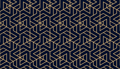 Handdoek met foto Zwart goud patronen Sierlijk traliemotief goud op zwart  © ELENA