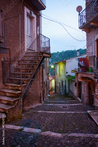 Assergi, old typical village in Abruzzo, Italy