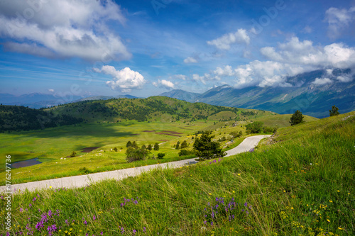 Fotografia, Obraz Mountain landscape at Gran Sasso Natural Park, in Abruzzo, Italy