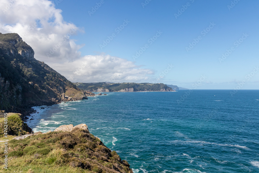 cliffs of the Basque coast near the town of Lekeitio