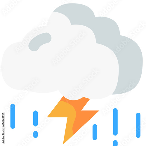 storm flat icon