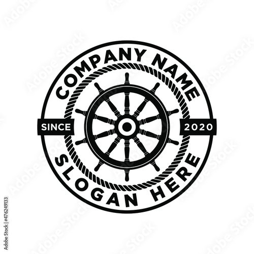 Ship Wheel Logo can be used for company, icon, and others.