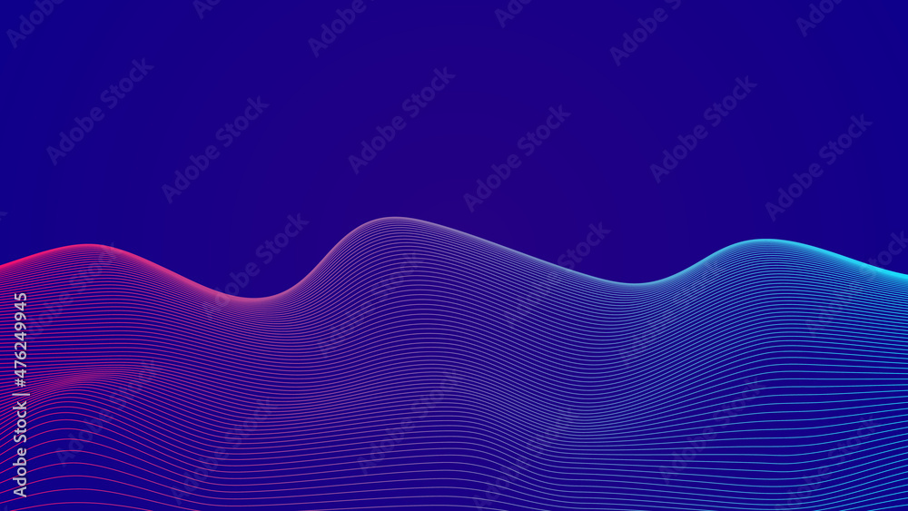 Wavy Abstract Gradient Background Template