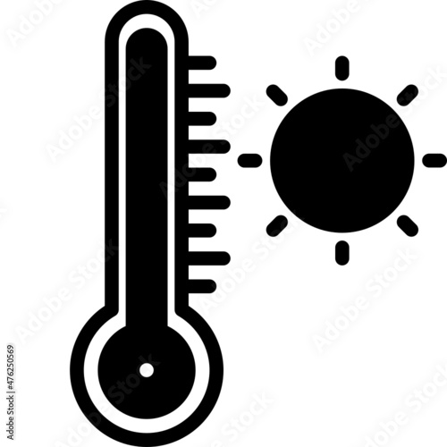 heat solid line icon