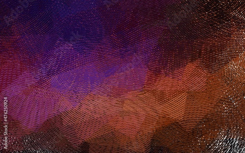 Dark Pink, Red vector pattern with bent lines.