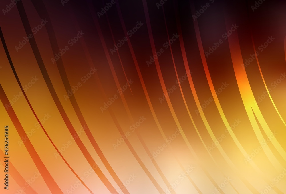 Dark Orange vector layout with wry lines. Dark Orange vector layout with wry lines.