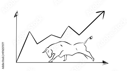 Vector image of toro markets