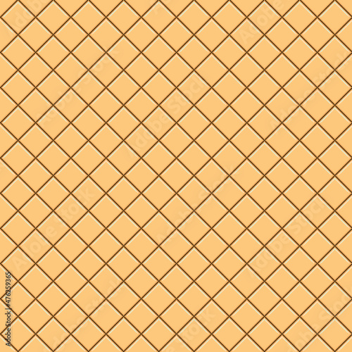 simple vector pixel art seamless pattern of minimalistic beige rhomboid tile grid with glare