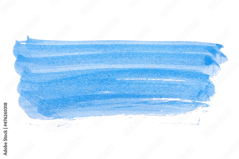 Fototapeta premium abstract acrylic watercolor paint brush stroke texture isolated on white background for logo and banner. design, creative, and illustration.