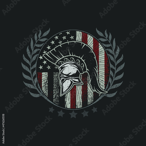 sparta helmet emblem symbol brave fighter
