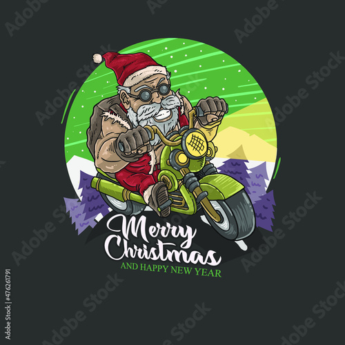 riding santa claus