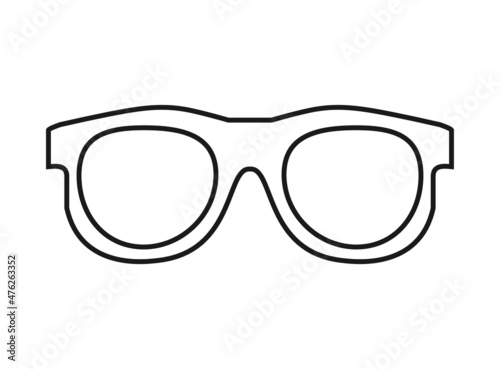 Sunglasses thin icon vector illustration