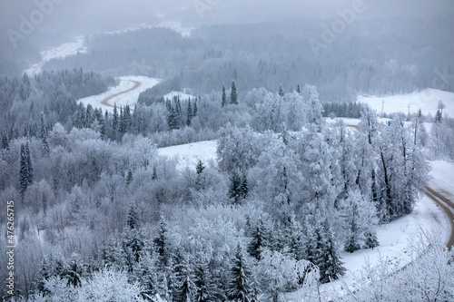 Winter landscape in the mountains © oleg_ru