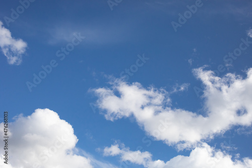 blue sky with white clouds