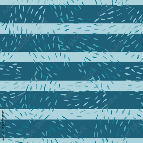 Doodle dashes seamless pattern with hand drawn. Modern abstract background. Vector illustration for textile.