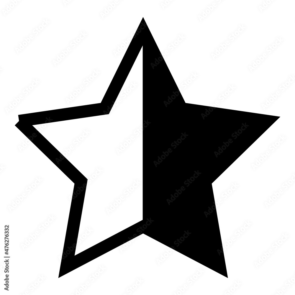 Stars Flat Icon Isolated On White Background Stars Flat Icon Isolated On White Background