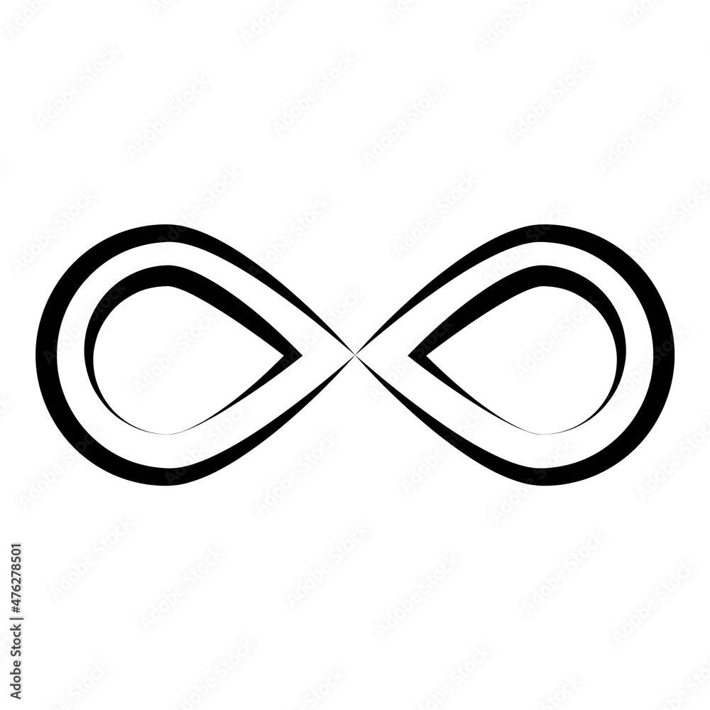Infinity Flat Icon Isolated On White Background Infinity Flat Icon Isolated On White Background