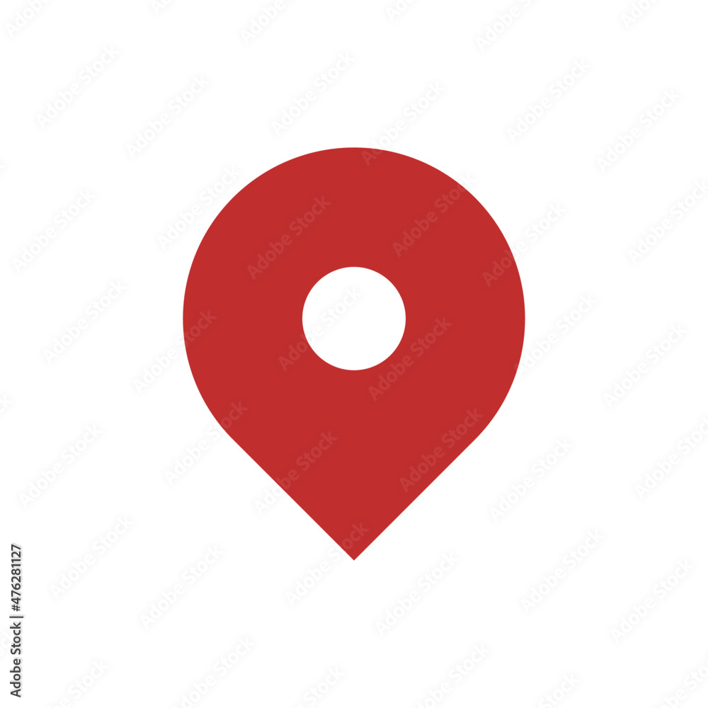 Vector Illustration of Icon red map pointer placeholder Vector Illustration of Icon red map pointer placeholder