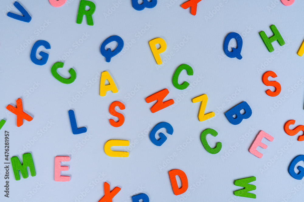 Colored alphabet letters Colored alphabet letters