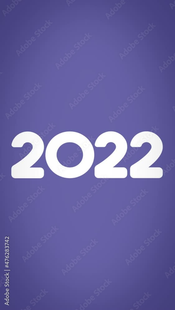 New Year 2022 Animation - Modern Trending 2022 Color Palette - Very Peri New Year 2022 Animation - Modern Trending 2022 Color Palette - Very Peri