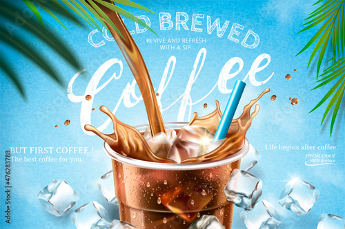 Foto Cold brewed coffee ads