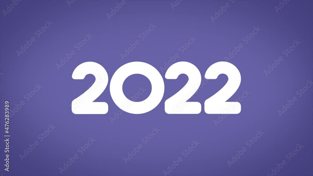 New Year 2022 Animation - Modern Trending 2022 Color Palette - Very Peri New Year 2022 Animation - Modern Trending 2022 Color Palette - Very Peri