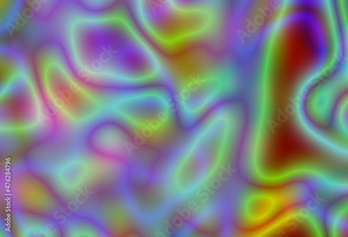 Abstract multicolored background. Blurred spots and lines. Bright colors, neon. Background for the cover of a notebook, book. A screensaver for a laptop.