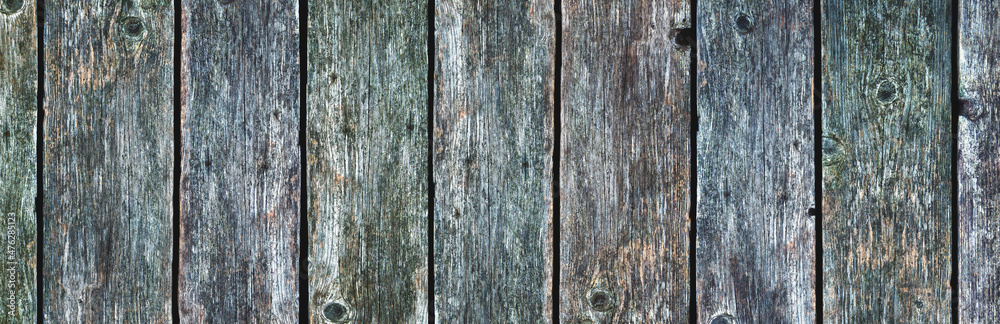 Vertical old boards. Background. Texture. Panorama. Banner.