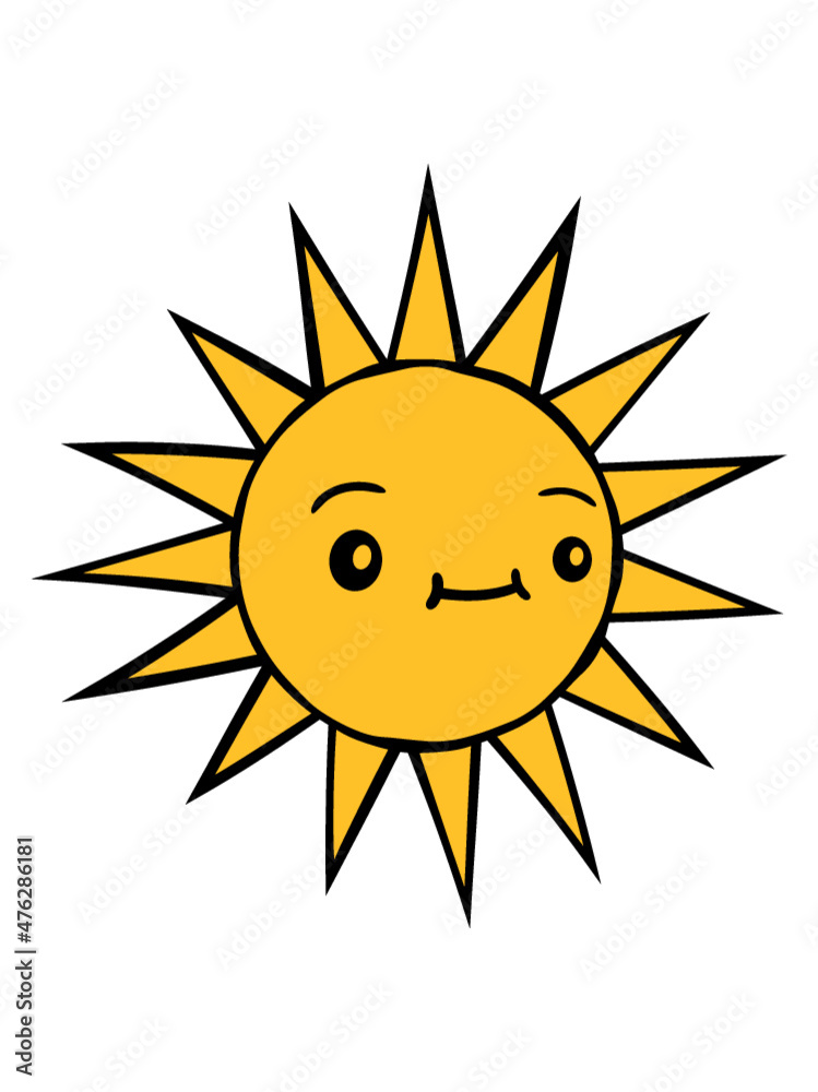 Sonne mit Gesicht Sonne mit Gesicht